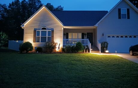 Fence and front pathway outdoor lighting Charlotte nc Fence and front pathway outdoor lighting Charlotte nc