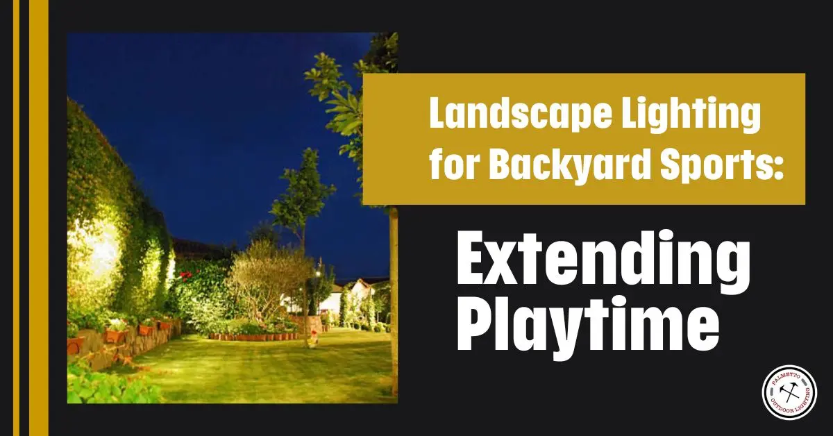 Landscape Lighting for Backyard Sports: Extending Playtime